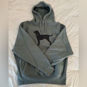 The Black Dog green hoodie